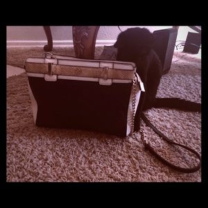Ann Taylor python style w’ Black , handbag!